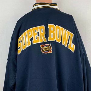 Reebok Super Bowl XXXVIII Sweatshirt New England Patriots NFL Team 2004 Sewn 2XL